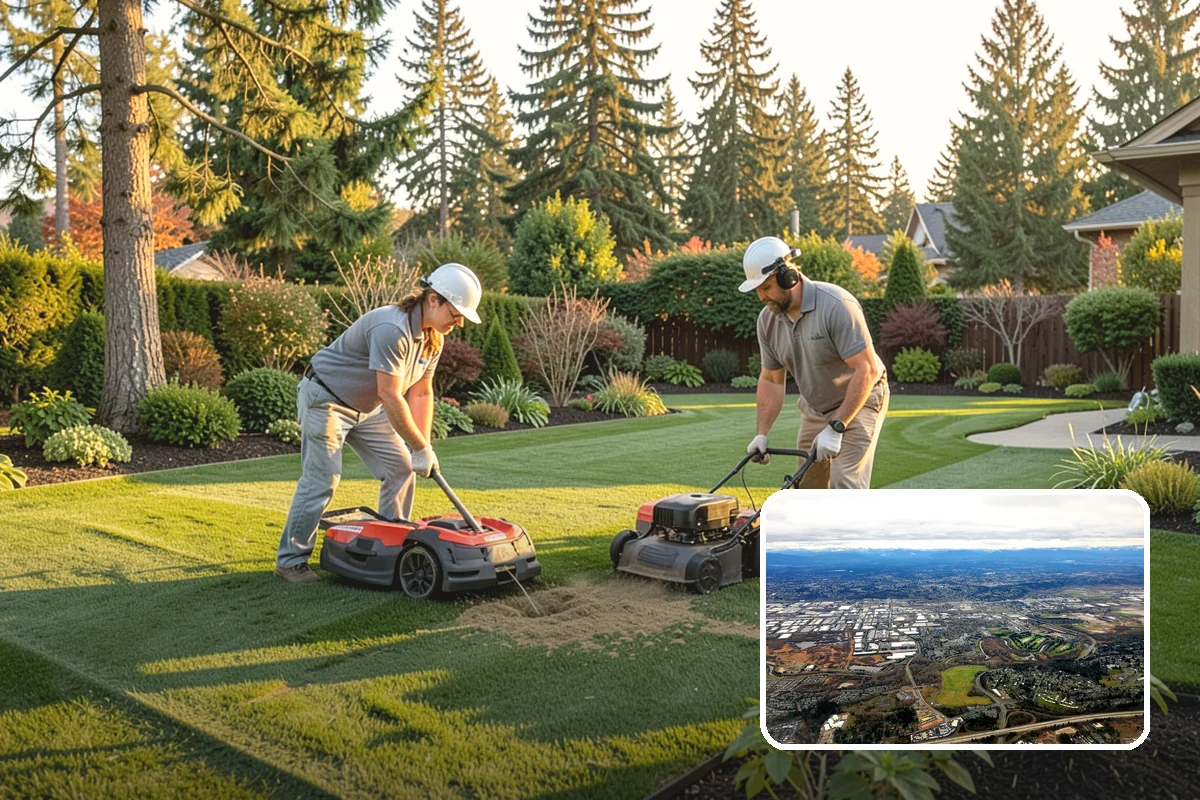 Fall Cleanup in Kent, King County, WA - Removes smothering leaf drop