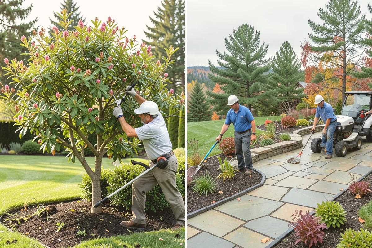Fall Cleanup in Kirkland, King County, WA - Assess leaf drop and debris