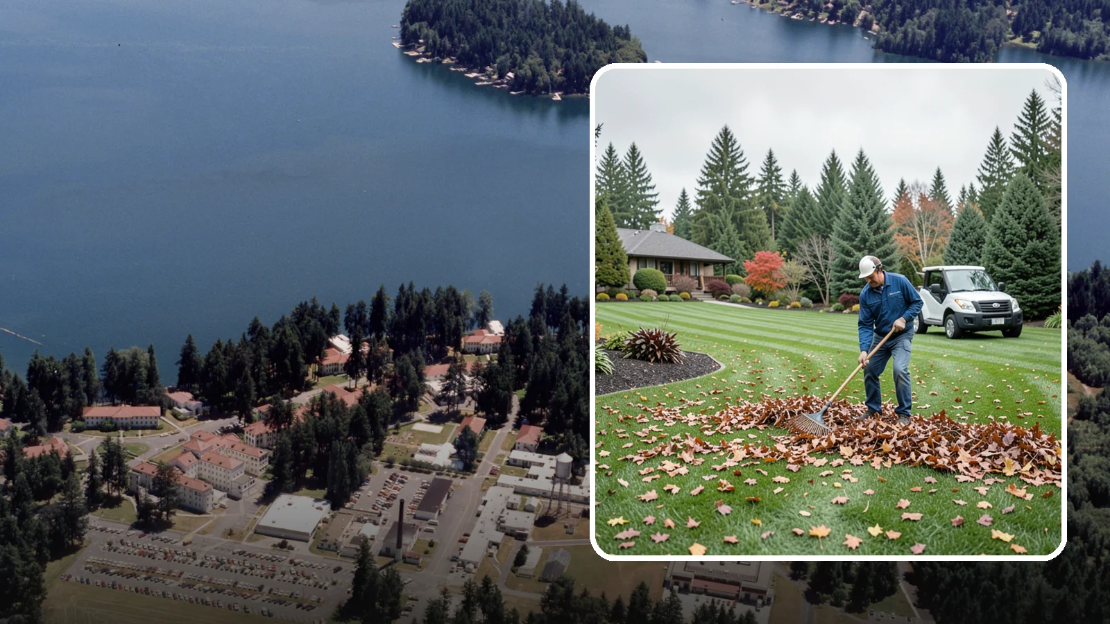 Fall Cleanup in Lakewood, Pierce County, WA - A comprehensive fall cleanup that clears leaves and debris and prepares your landscape for winter.