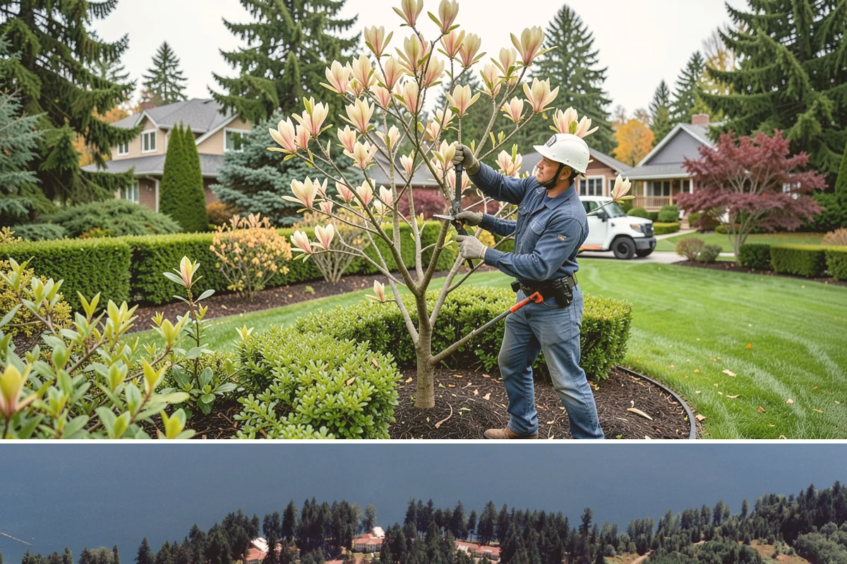 Fall Cleanup in Lakewood, Pierce County, WA - Done in fall, often in one or more passes as leaves drop.
