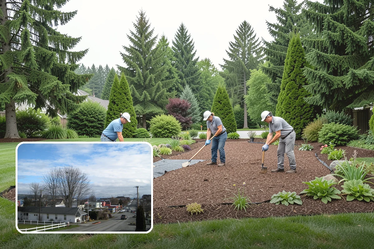 Fall Cleanup in Langley, Island County, WA - Removes smothering leaf drop
