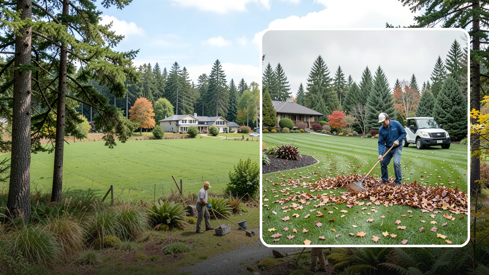 Fall Cleanup in Lyman, Skagit County, WA - A comprehensive fall cleanup that clears leaves and debris and prepares your landscape for winter.