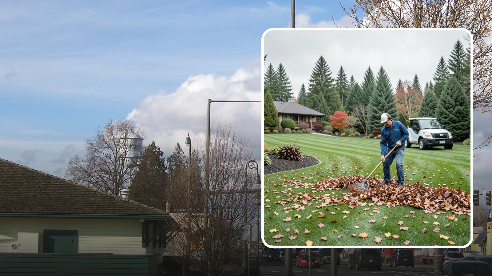 Fall Cleanup in Marysville, Snohomish County, WA - A comprehensive fall cleanup that clears leaves and debris and prepares your landscape for winter.