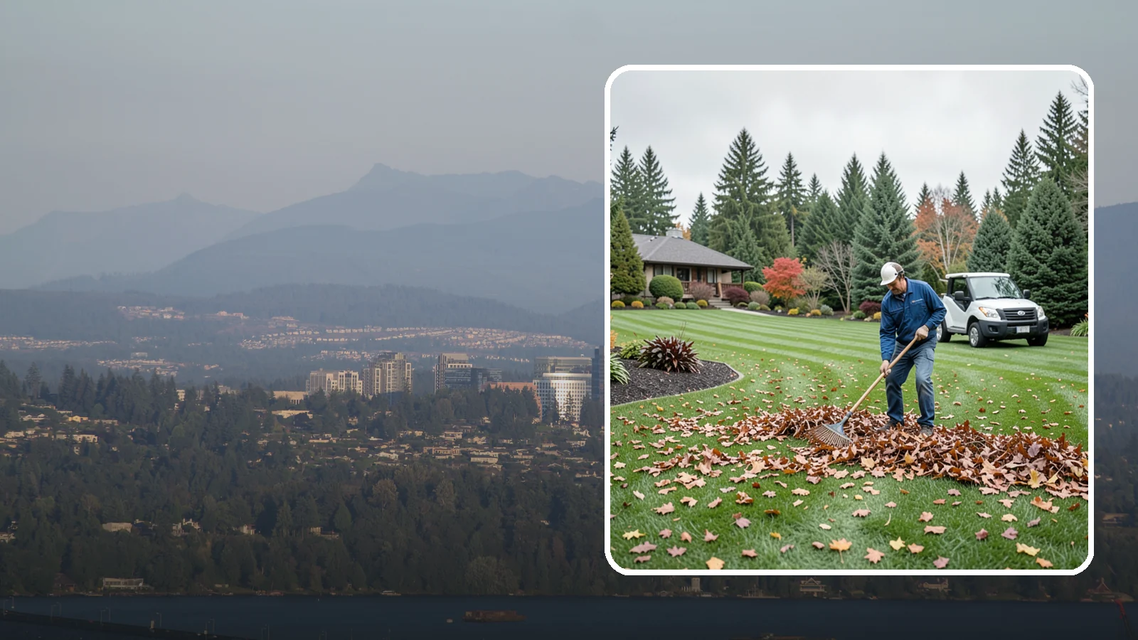 Fall Cleanup in Medina, King County, WA - A comprehensive fall cleanup that clears leaves and debris and prepares your landscape for winter.