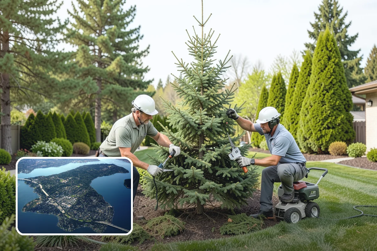 Fall Cleanup in Mercer Island, King County, WA - Removes smothering leaf drop