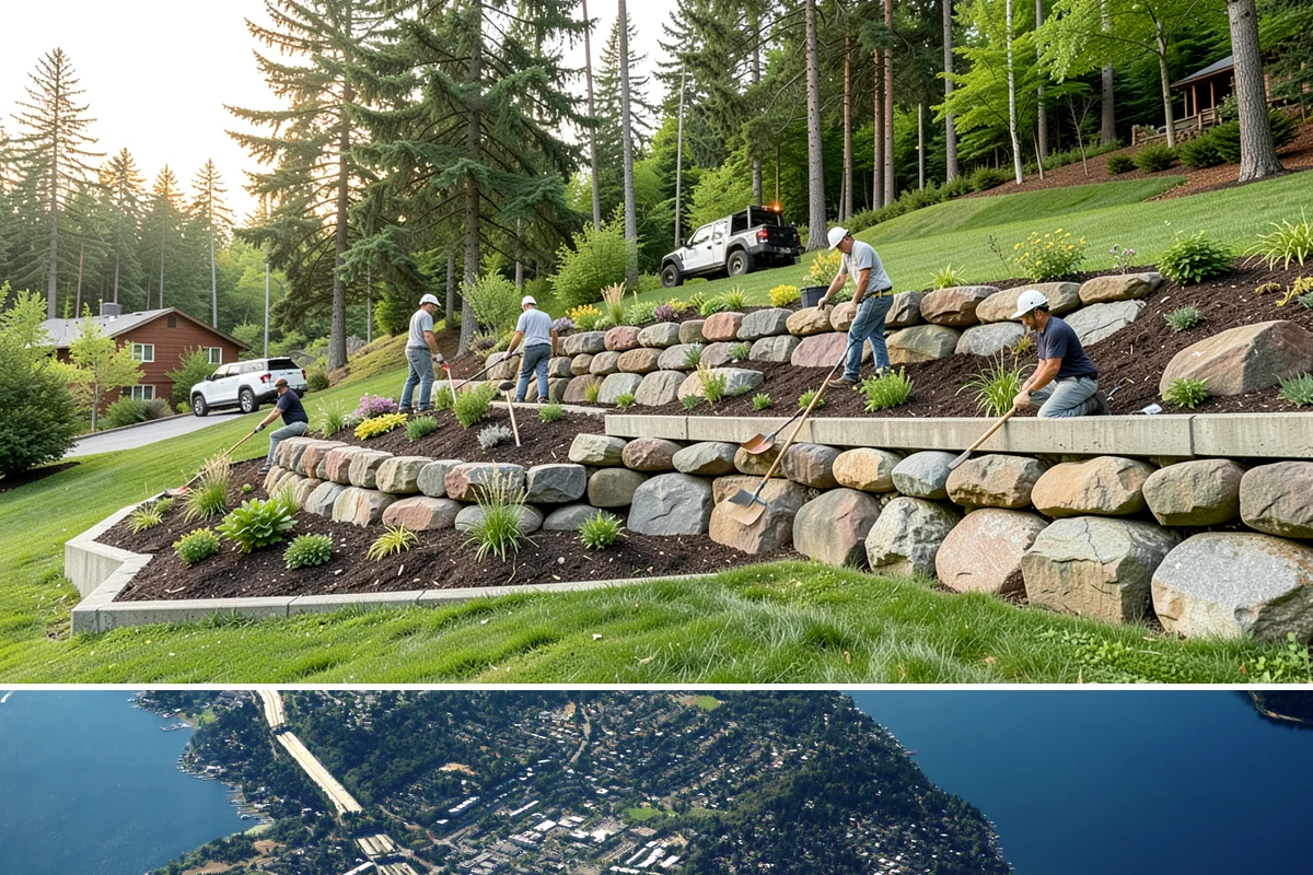 Fall Cleanup in Mercer Island, King County, WA - Done in fall, often in one or more passes as leaves drop.