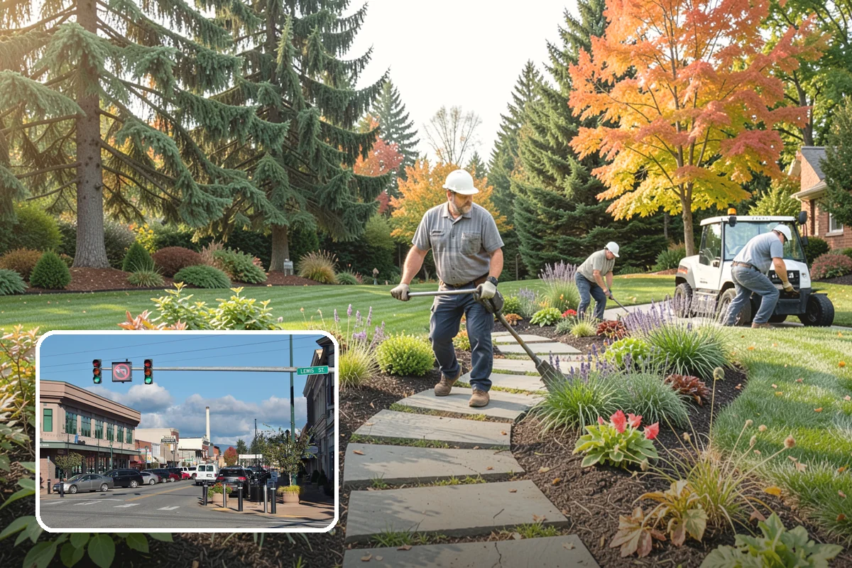 Fall Cleanup in Monroe, Snohomish County, WA - Removes smothering leaf drop