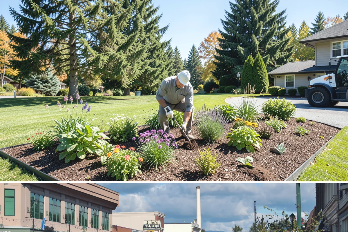 Fall Cleanup in Monroe, Snohomish County, WA - Done in fall, often in one or more passes as leaves drop.