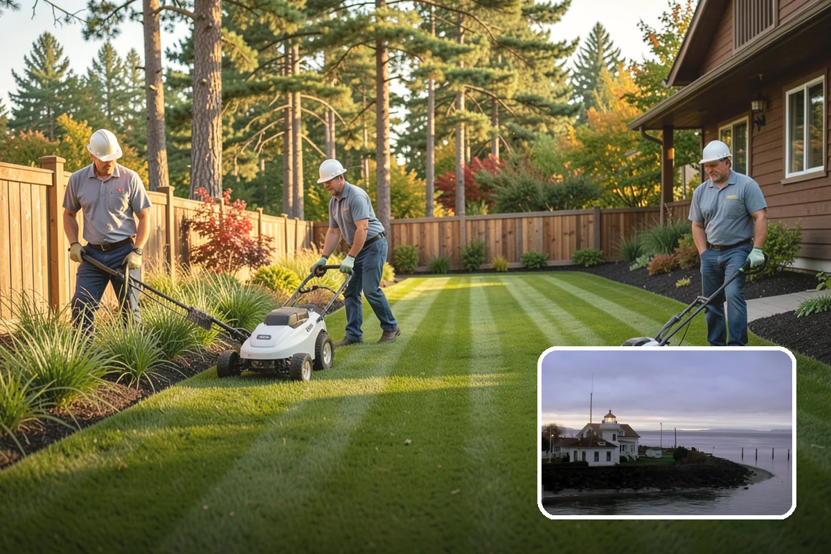 Fall Cleanup in Mukilteo, Snohomish County, WA - Removes smothering leaf drop