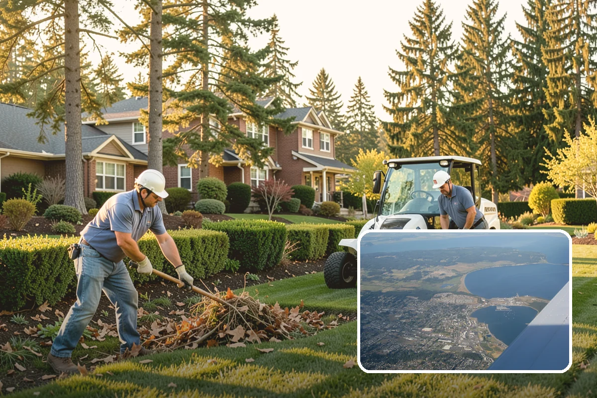 Fall Cleanup in Oak Harbor, Island County, WA - Removes smothering leaf drop