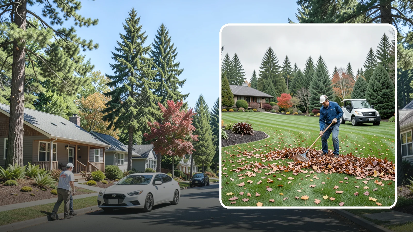 Fall Cleanup in Orting, Pierce County, WA - A comprehensive fall cleanup that clears leaves and debris and prepares your landscape for winter.