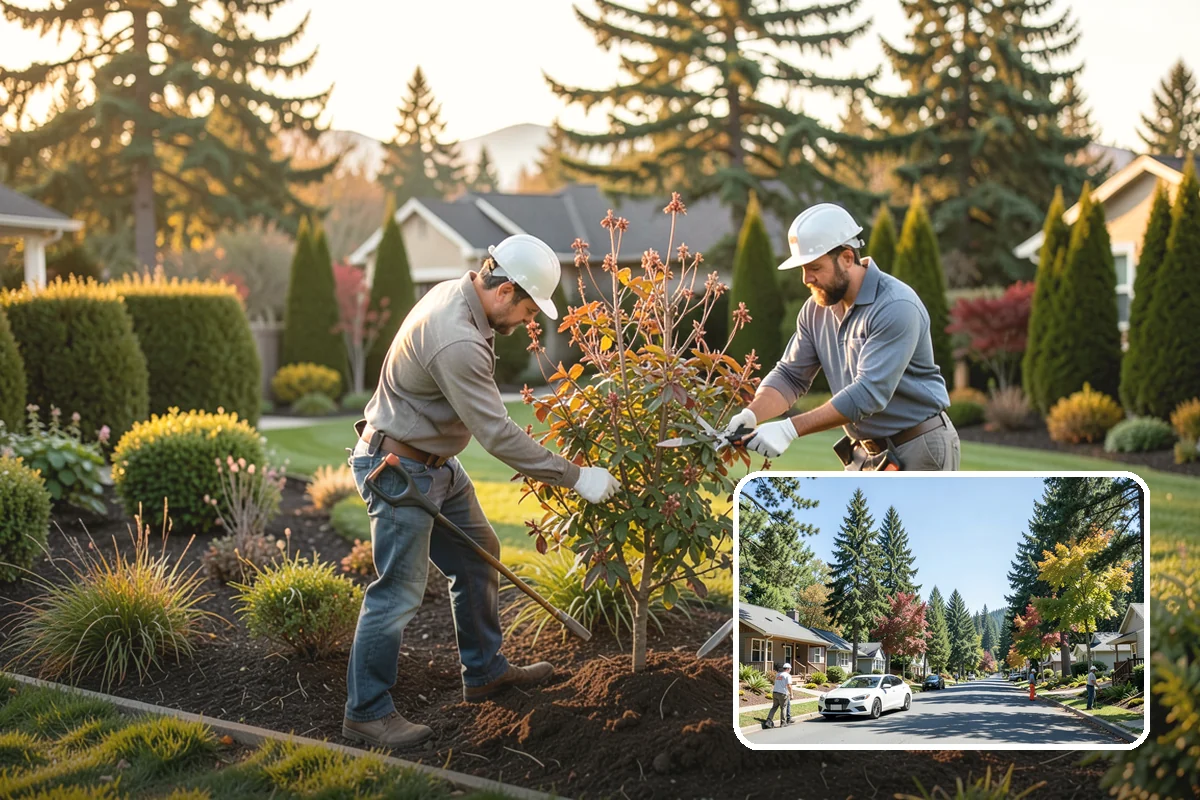 Fall Cleanup in Orting, Pierce County, WA - Removes smothering leaf drop