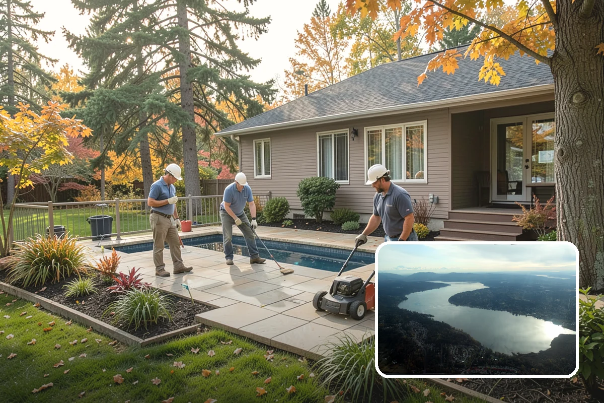 Fall Cleanup in Sammamish, King County, WA - Removes smothering leaf drop