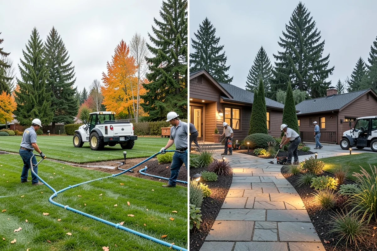 Fall Cleanup in Shoreline, King County, WA - Assess leaf drop and debris