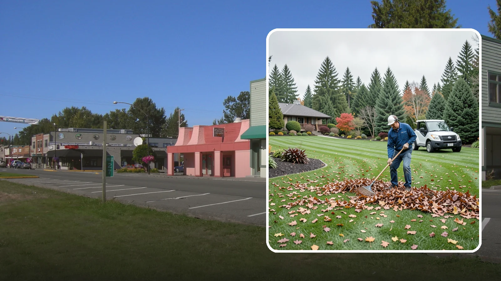 Fall Cleanup in Snoqualmie, King County, WA - A comprehensive fall cleanup that clears leaves and debris and prepares your landscape for winter.