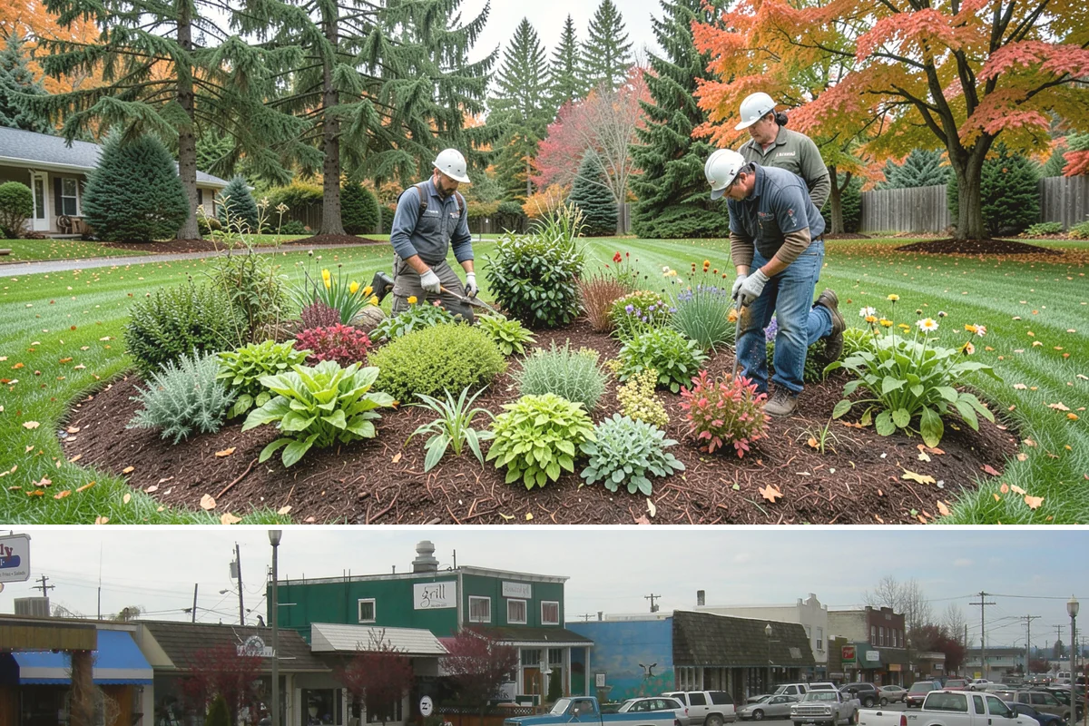Fall Cleanup in Stanwood, Snohomish County, WA - Done in fall, often in one or more passes as leaves drop.