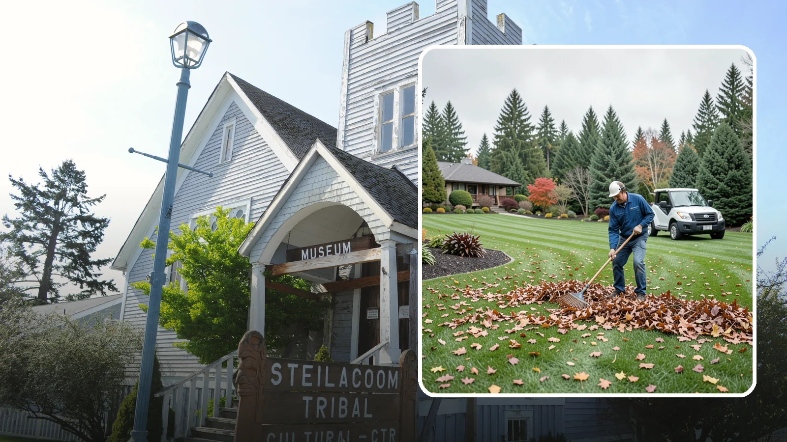 Fall Cleanup in Steilacoom, Pierce County, WA - A comprehensive fall cleanup that clears leaves and debris and prepares your landscape for winter.