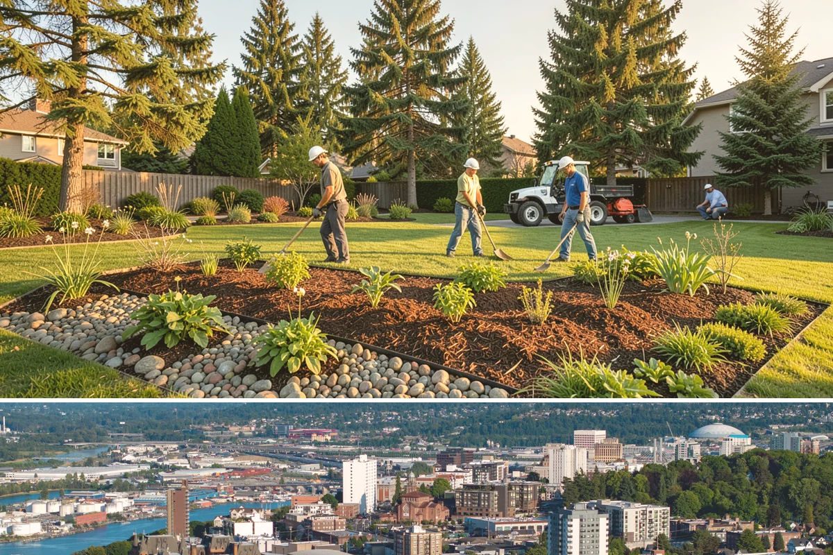 Fall Cleanup in Tacoma, Pierce County, WA - Done in fall, often in one or more passes as leaves drop.