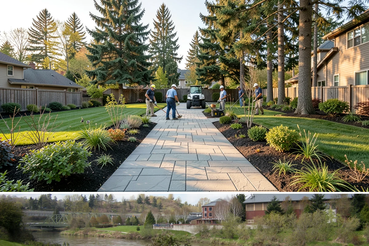 Fall Cleanup in Tukwila, King County, WA - Done in fall, often in one or more passes as leaves drop.