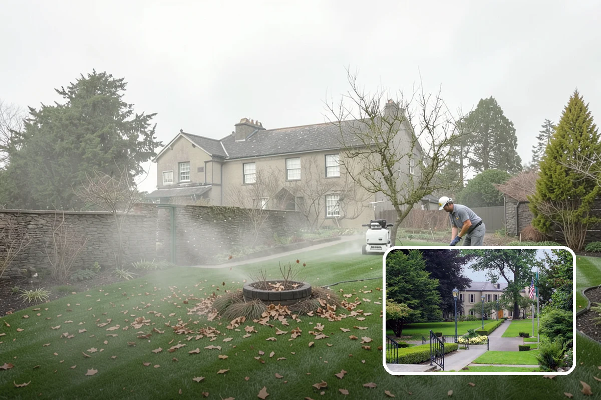 Fall Cleanup in Woodinville, King County, WA - Removes smothering leaf drop