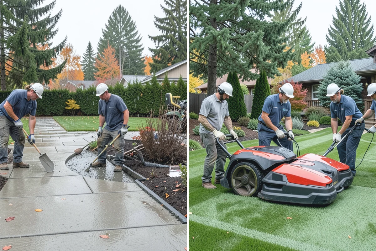 Fall Cleanup in Woodinville, King County, WA - Assess leaf drop and debris