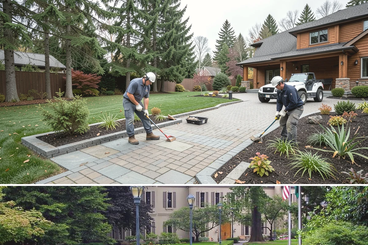 Fall Cleanup in Woodinville, King County, WA - Done in fall, often in one or more passes as leaves drop.