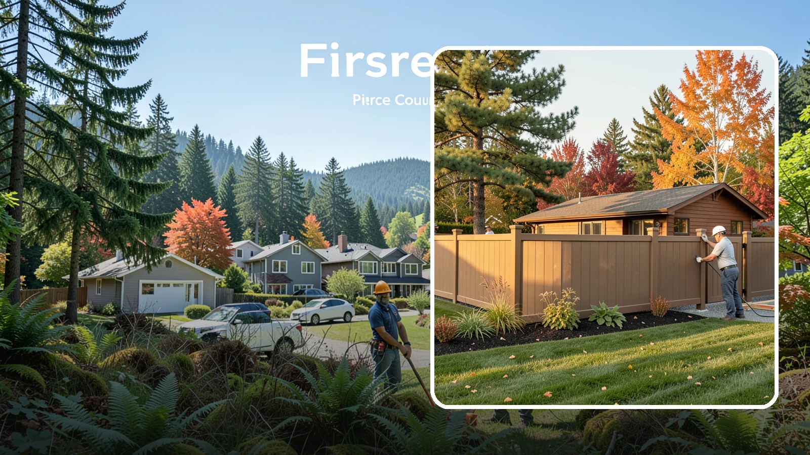 Fence Installation in Fircrest, Pierce County, WA - Quality fence installation - wood, vinyl, and more - built on solid posts for privacy, security, and value.