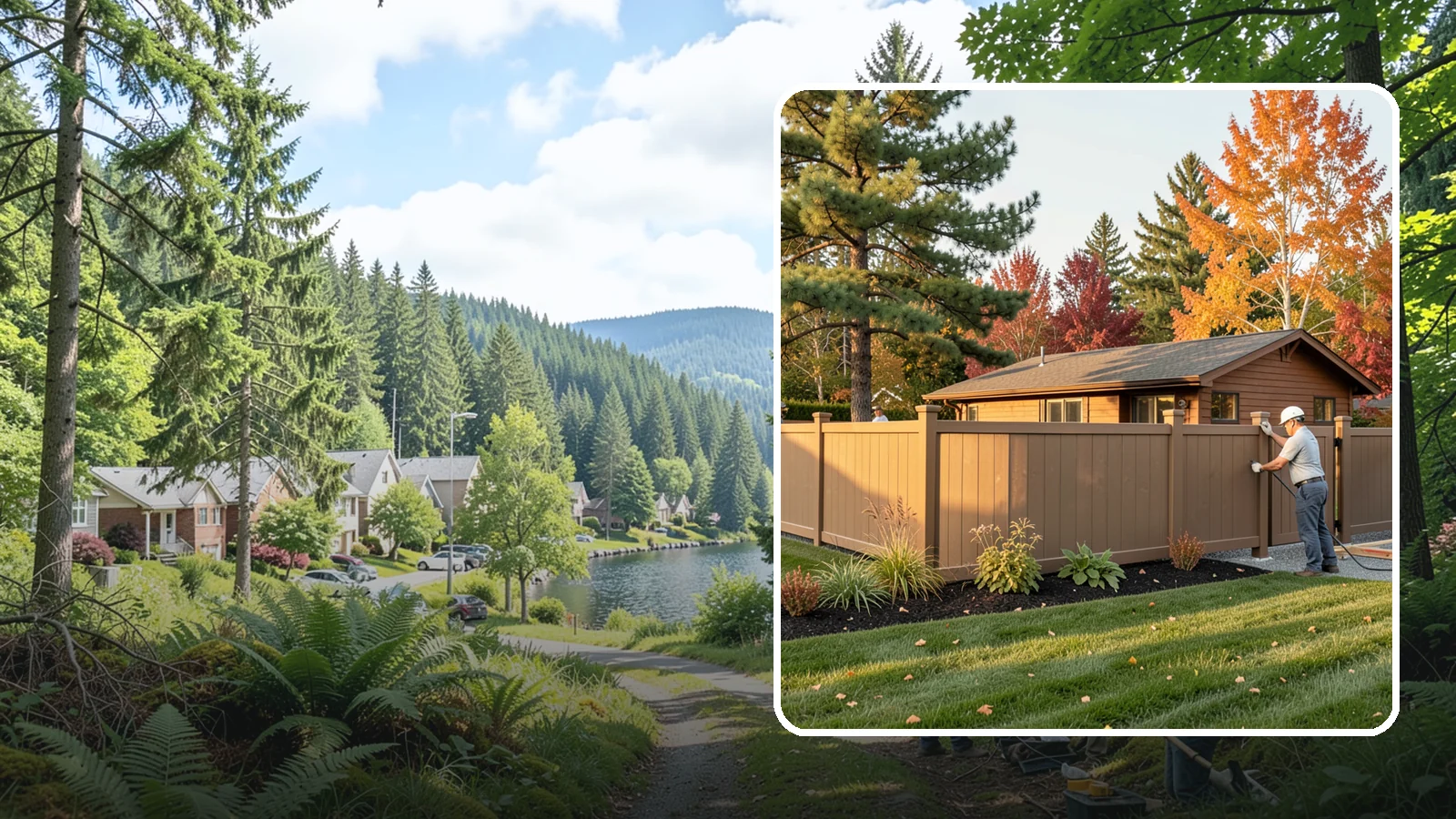 Fence Installation in Lake Forest Park, King County, WA - Quality fence installation - wood, vinyl, and more - built on solid posts for privacy, security, and value.