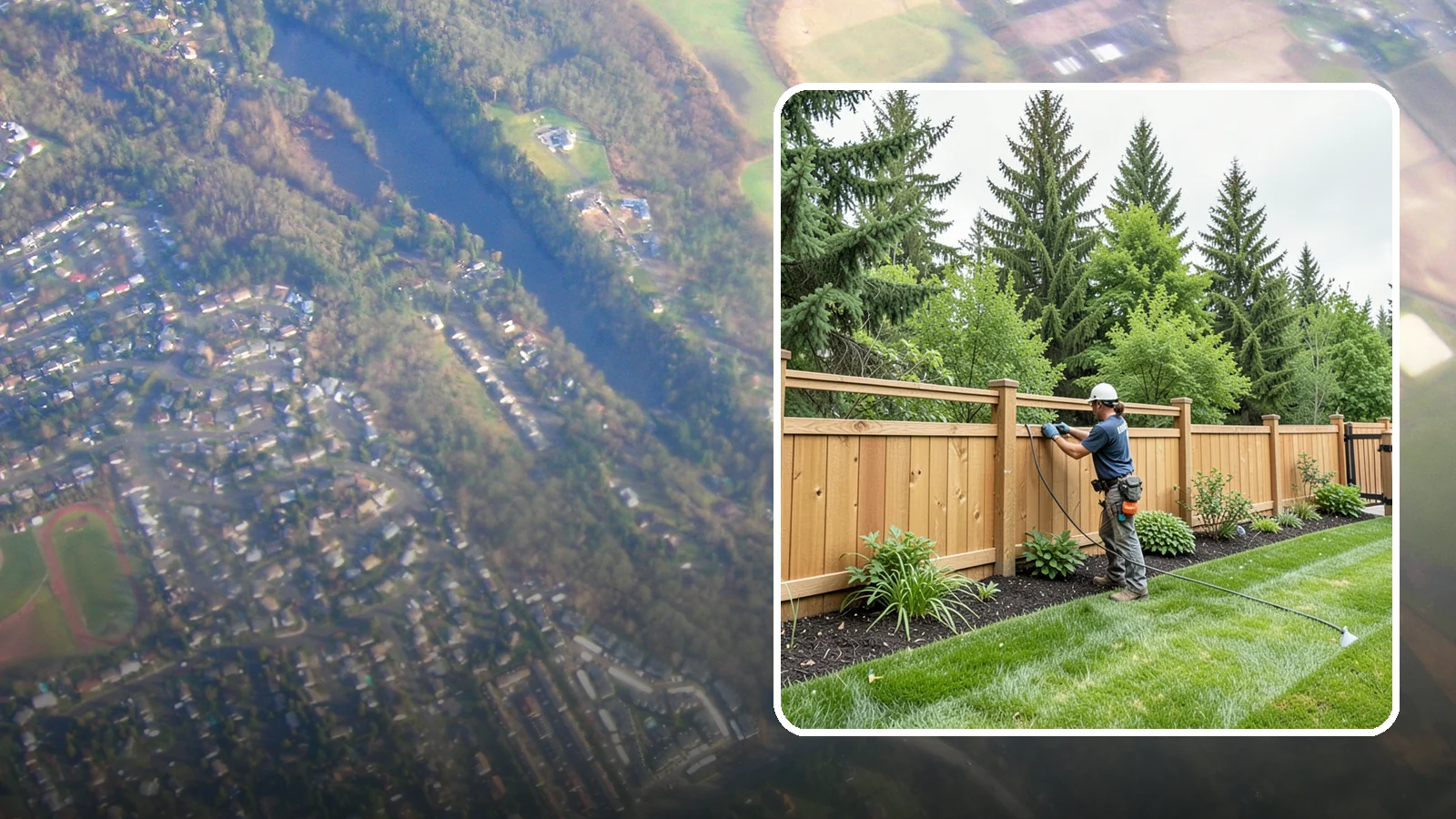 Fence Repair in Algona, King County, WA - Repair of leaning, sagging, broken, and rotted fencing to restore strength, function, and appearance.
