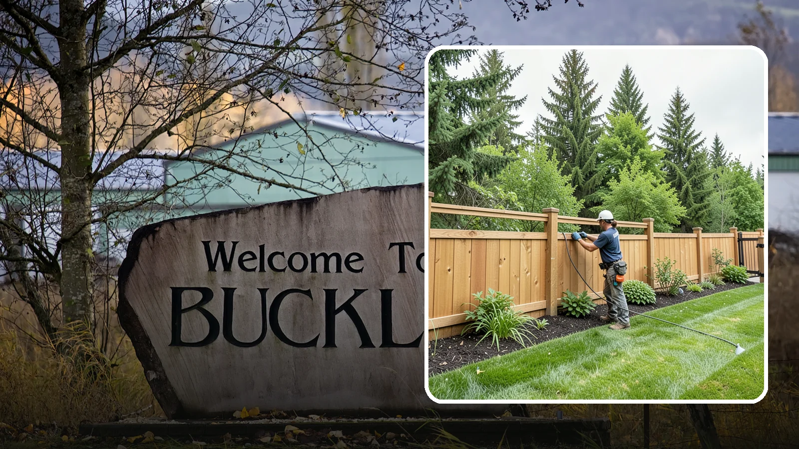Fence Repair in Buckley, Pierce County, WA - Repair of leaning, sagging, broken, and rotted fencing to restore strength, function, and appearance.