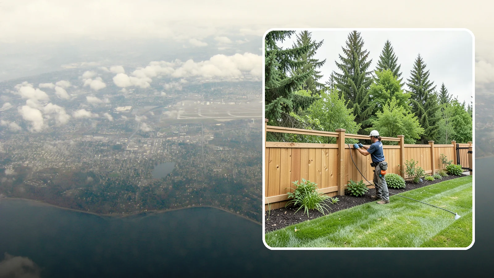 Fence Repair in Burien, King County, WA - Repair of leaning, sagging, broken, and rotted fencing to restore strength, function, and appearance.