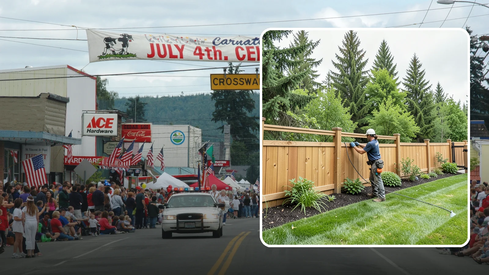 Fence Repair in Carnation, King County, WA - Repair of leaning, sagging, broken, and rotted fencing to restore strength, function, and appearance.