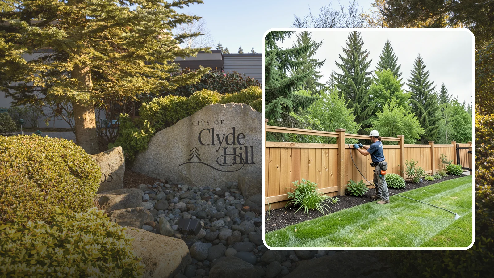 Fence Repair in Clyde Hill, King County, WA - Repair of leaning, sagging, broken, and rotted fencing to restore strength, function, and appearance.