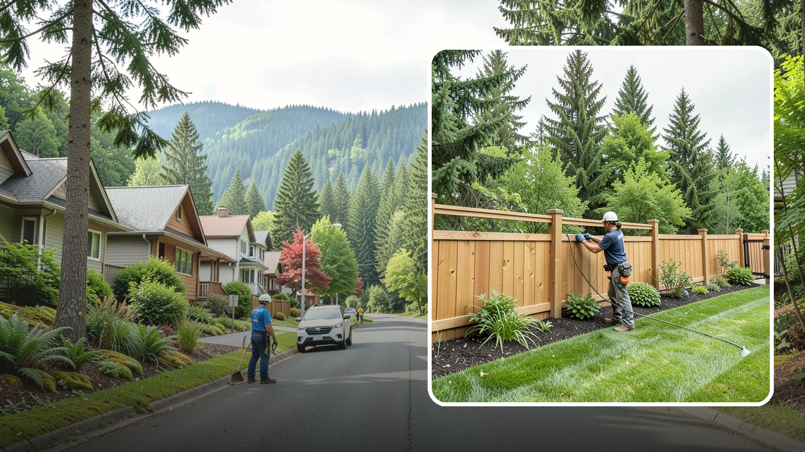 Fence Repair in Darrington, Snohomish County, WA - Repair of leaning, sagging, broken, and rotted fencing to restore strength, function, and appearance.
