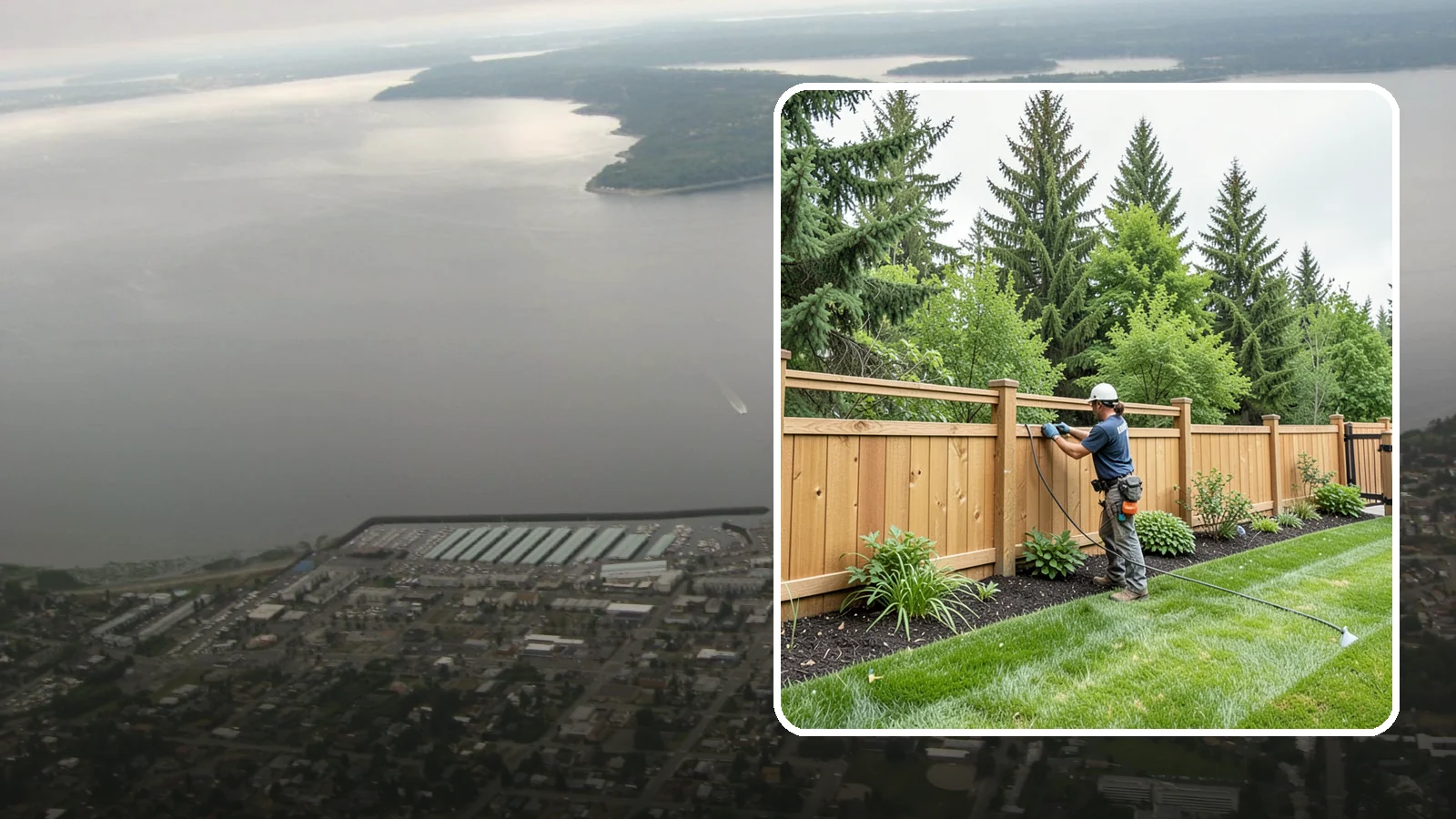 Fence Repair in Des Moines, King County, WA - Repair of leaning, sagging, broken, and rotted fencing to restore strength, function, and appearance.