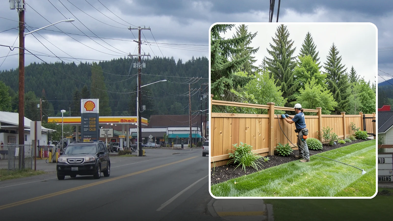 Fence Repair in Granite Falls, Snohomish County, WA - Repair of leaning, sagging, broken, and rotted fencing to restore strength, function, and appearance.