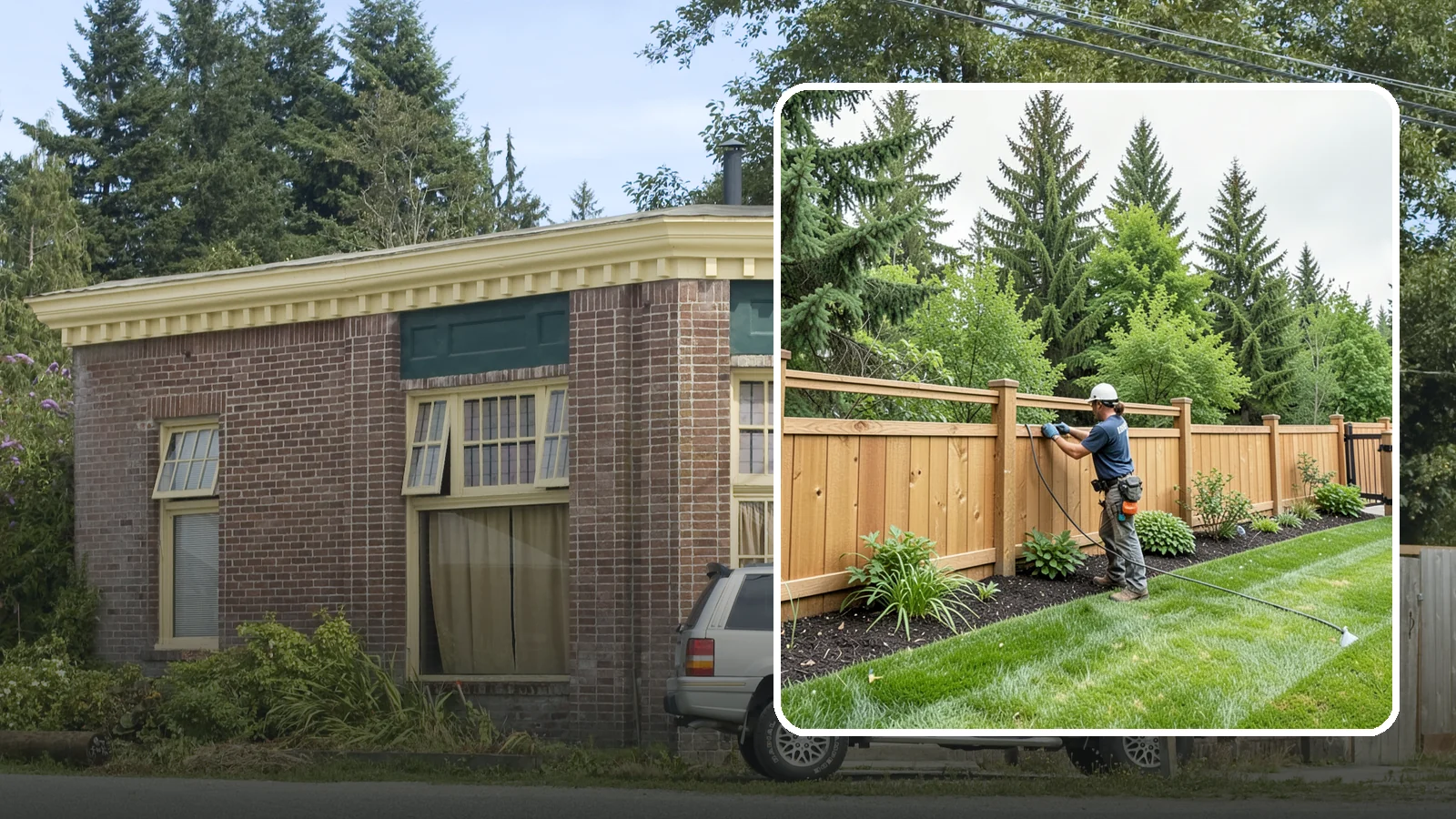 Fence Repair in Hamilton, Skagit County, WA - Repair of leaning, sagging, broken, and rotted fencing to restore strength, function, and appearance.
