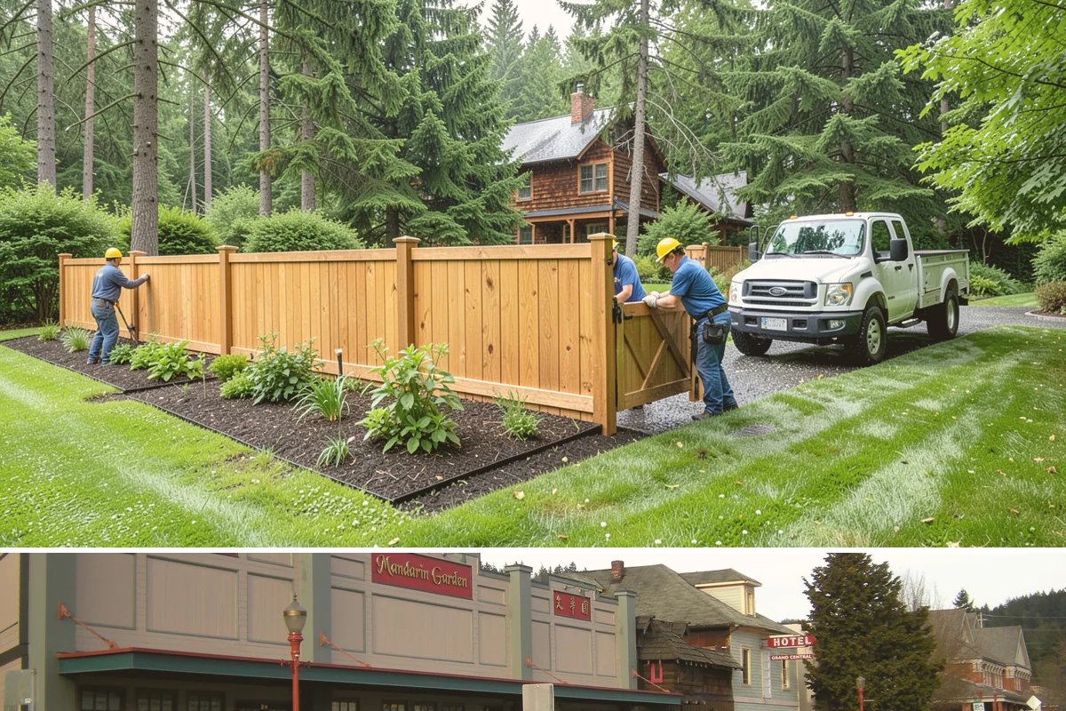 Fence Repair in Issaquah, King County, WA - Best done spring through fall.