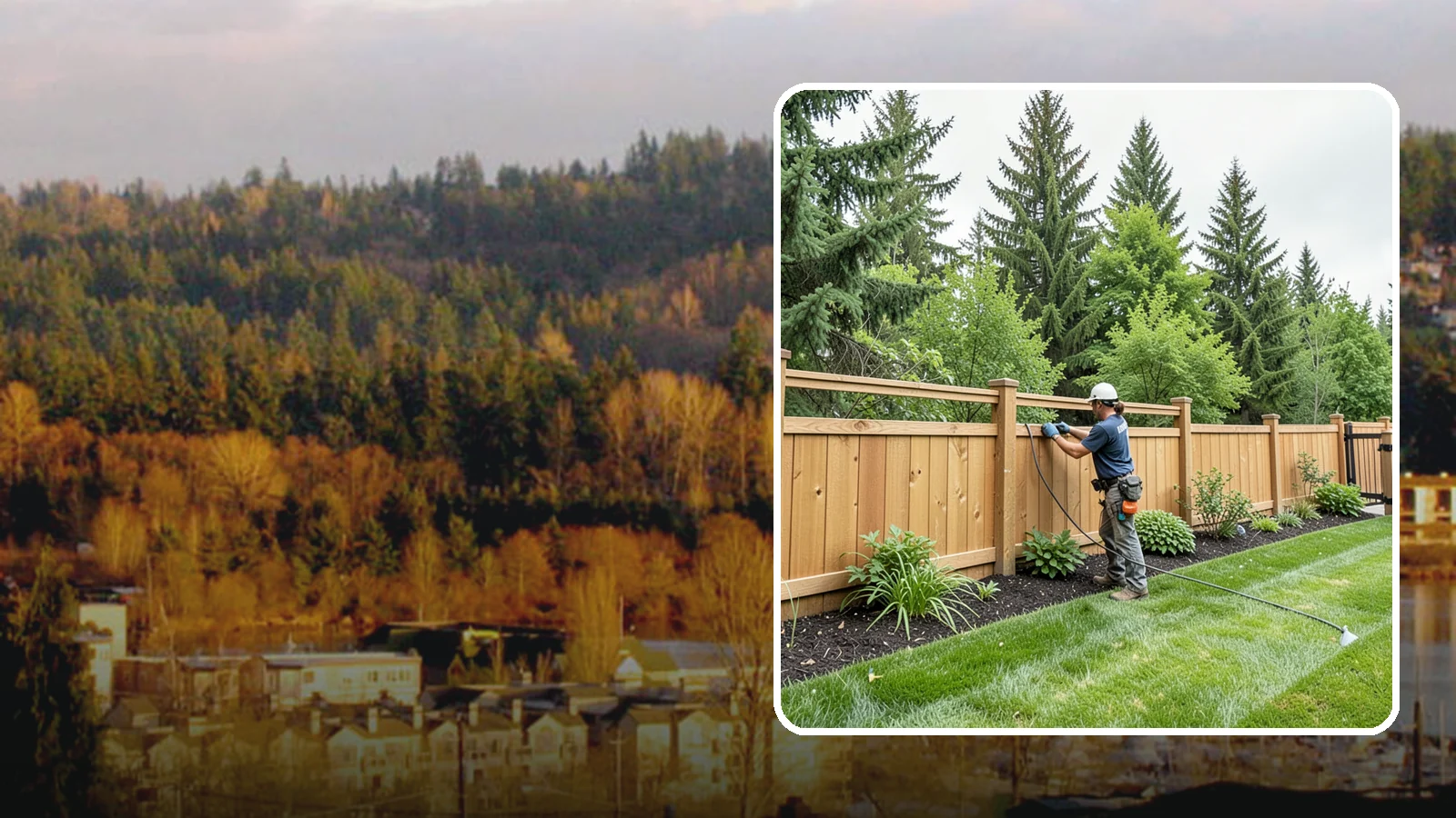 Fence Repair in Kenmore, King County, WA - Repair of leaning, sagging, broken, and rotted fencing to restore strength, function, and appearance.