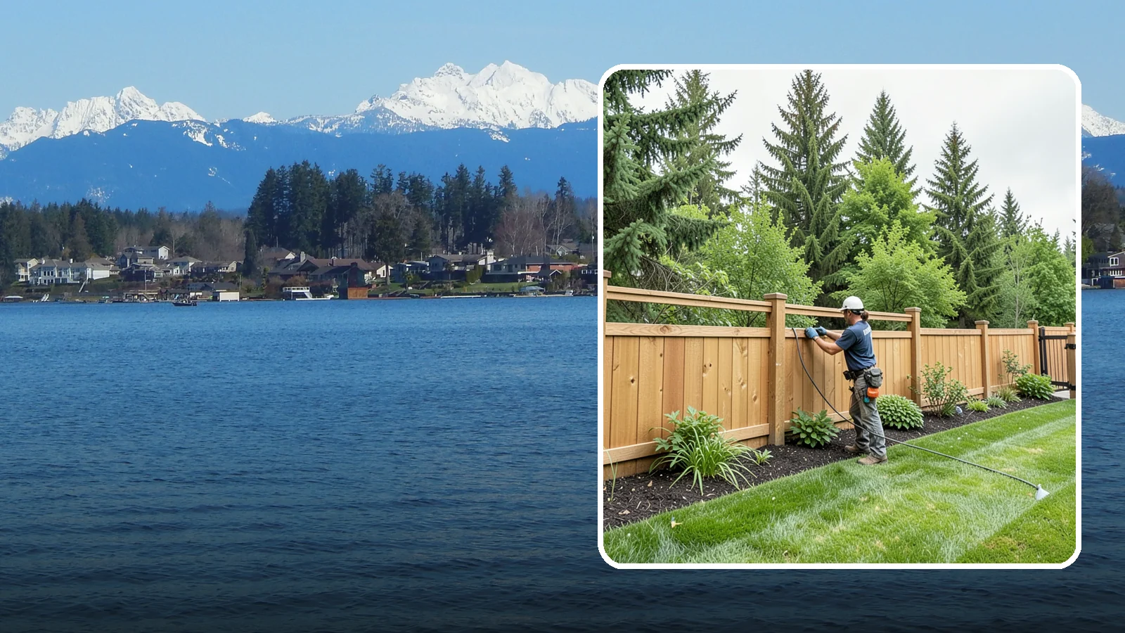 Fence Repair in Lake Stevens, Snohomish County, WA - Repair of leaning, sagging, broken, and rotted fencing to restore strength, function, and appearance.
