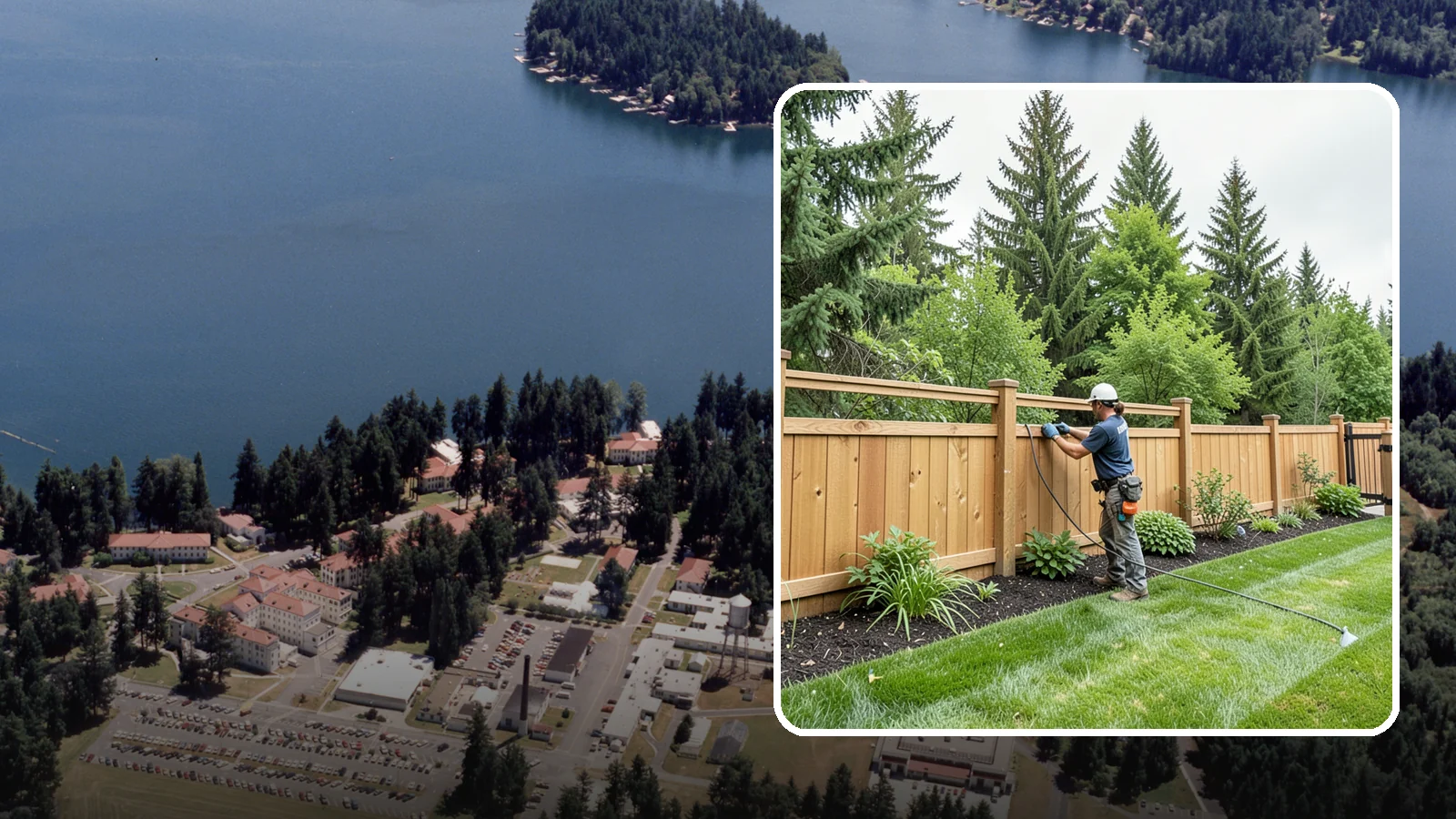 Fence Repair in Lakewood, Pierce County, WA - Repair of leaning, sagging, broken, and rotted fencing to restore strength, function, and appearance.
