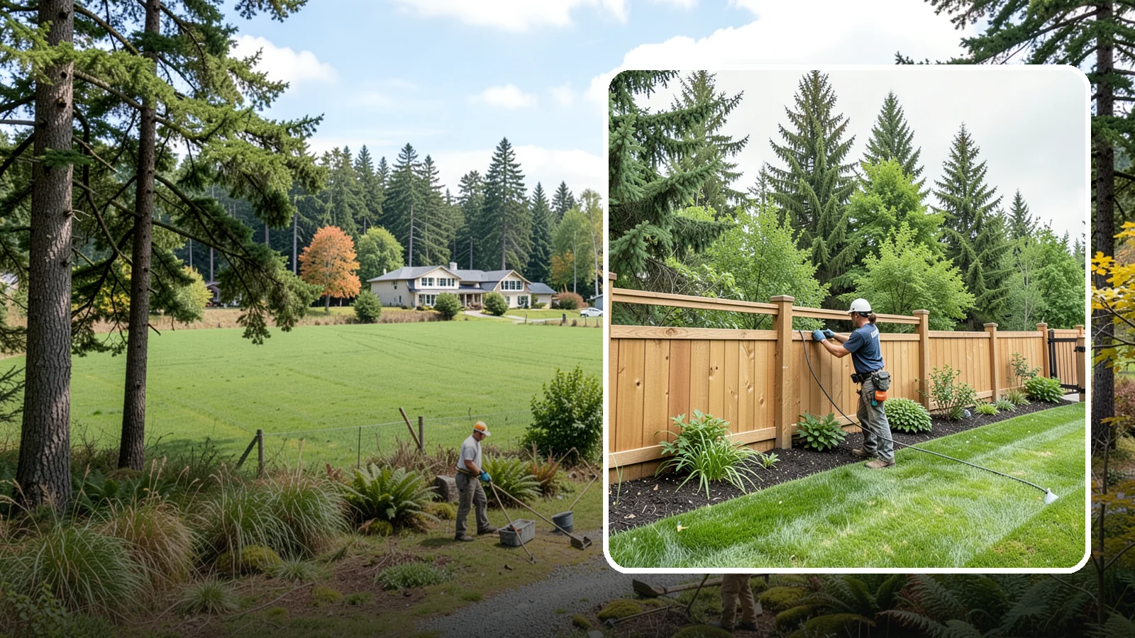 Fence Repair in Lyman, Skagit County, WA - Repair of leaning, sagging, broken, and rotted fencing to restore strength, function, and appearance.