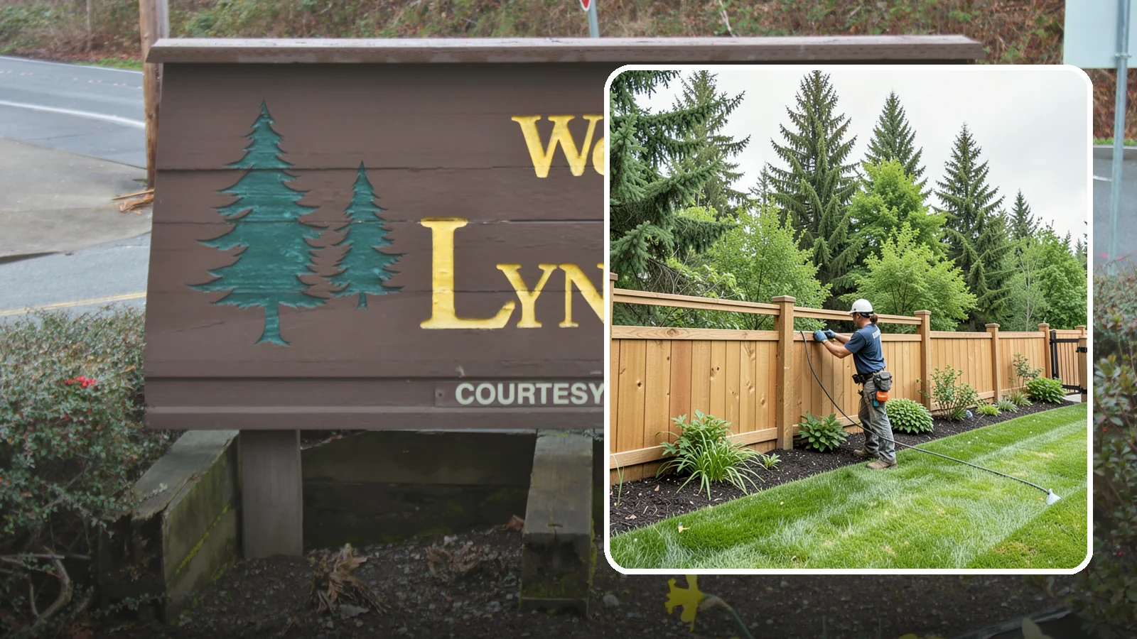 Fence Repair in Lynnwood, Snohomish County, WA - Repair of leaning, sagging, broken, and rotted fencing to restore strength, function, and appearance.