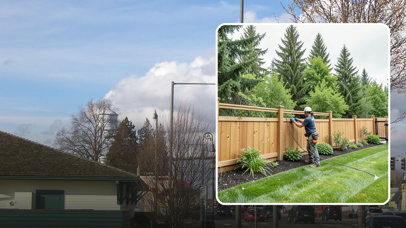 Fence Repair in Marysville, Snohomish County, WA - Repair of leaning, sagging, broken, and rotted fencing to restore strength, function, and appearance.