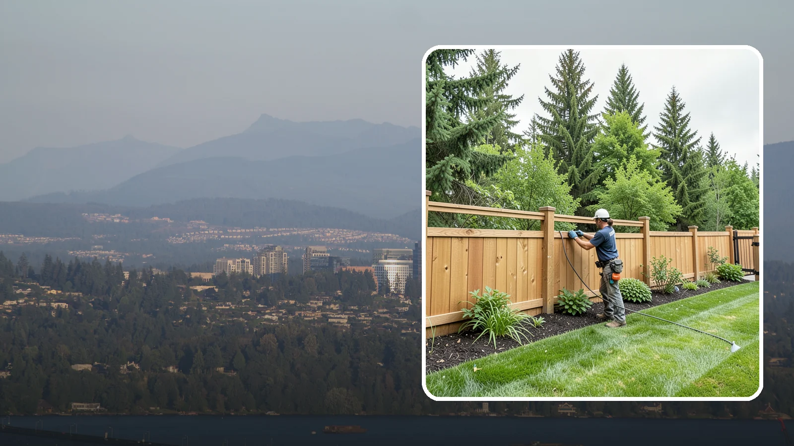 Fence Repair in Medina, King County, WA - Repair of leaning, sagging, broken, and rotted fencing to restore strength, function, and appearance.