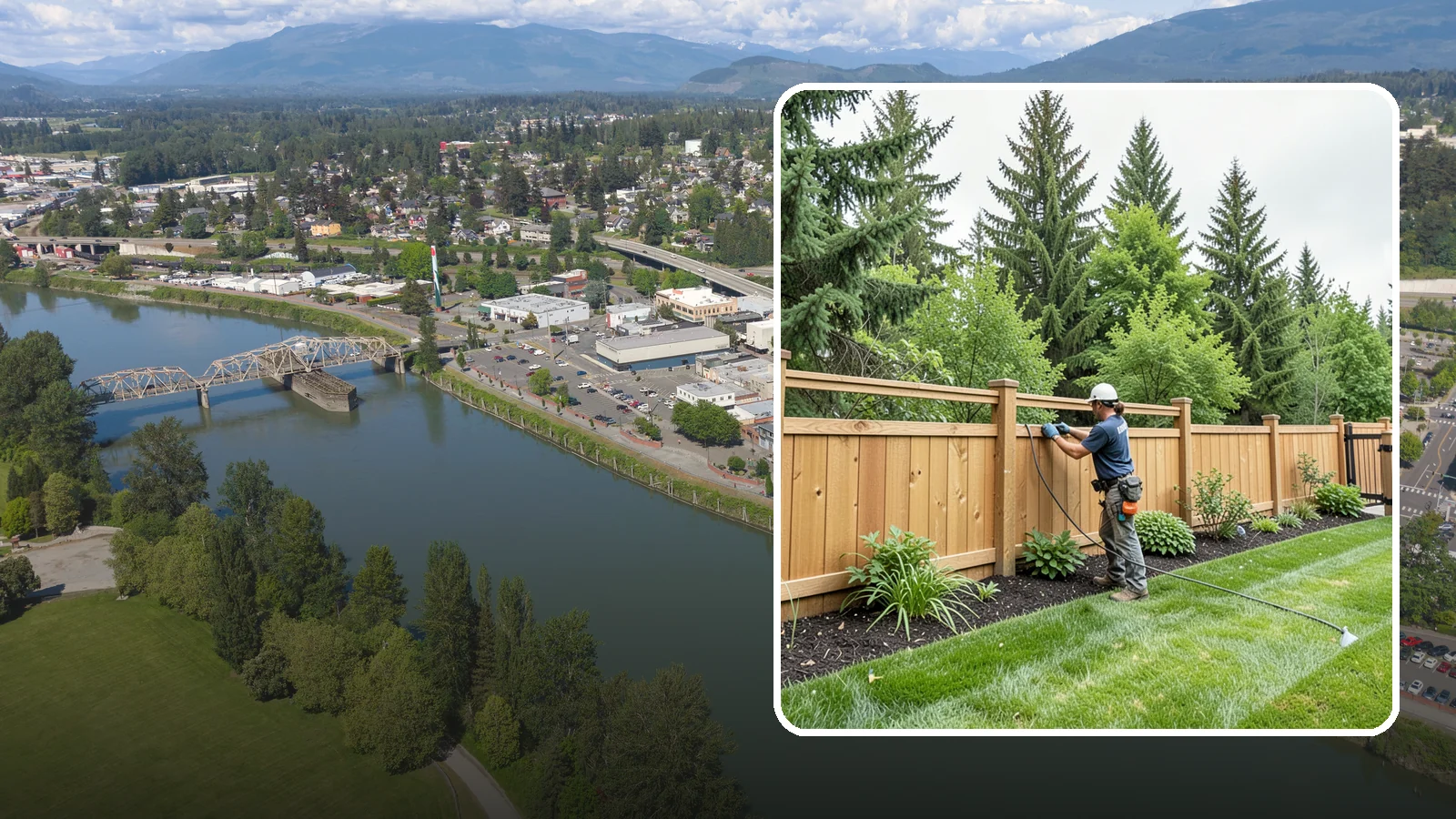 Fence Repair in Mount Vernon, Skagit County, WA - Repair of leaning, sagging, broken, and rotted fencing to restore strength, function, and appearance.