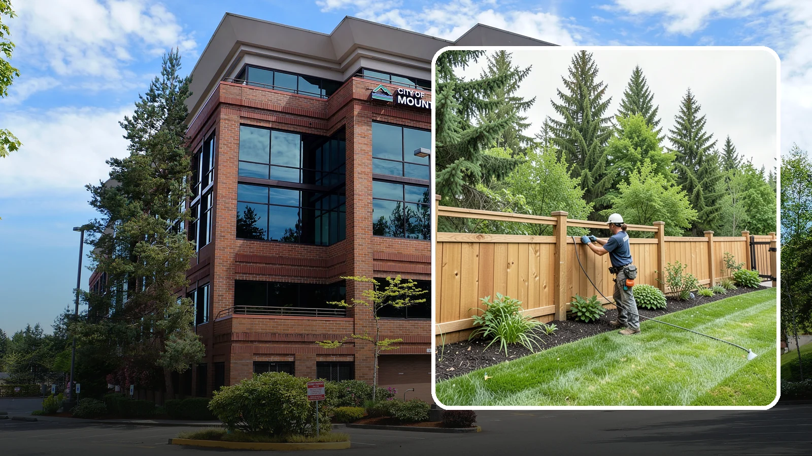 Fence Repair in Mountlake Terrace, Snohomish County, WA - Repair of leaning, sagging, broken, and rotted fencing to restore strength, function, and appearance.
