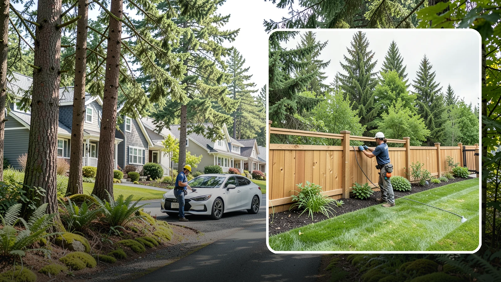 Fence Repair in Normandy Park, King County, WA - Repair of leaning, sagging, broken, and rotted fencing to restore strength, function, and appearance.