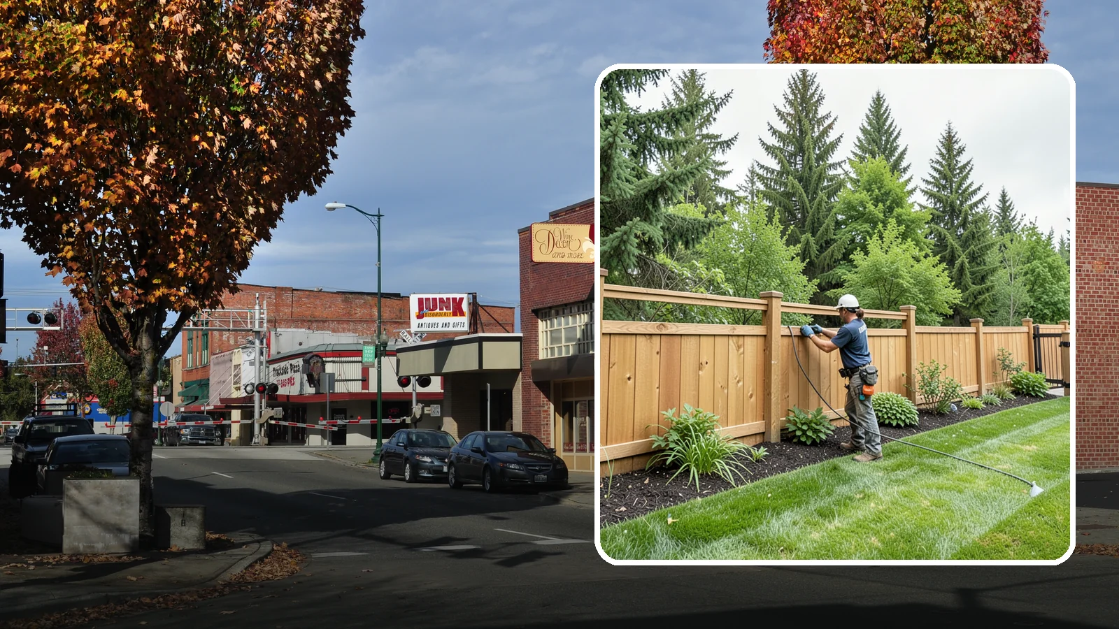 Fence Repair in Puyallup, Pierce County, WA - Repair of leaning, sagging, broken, and rotted fencing to restore strength, function, and appearance.
