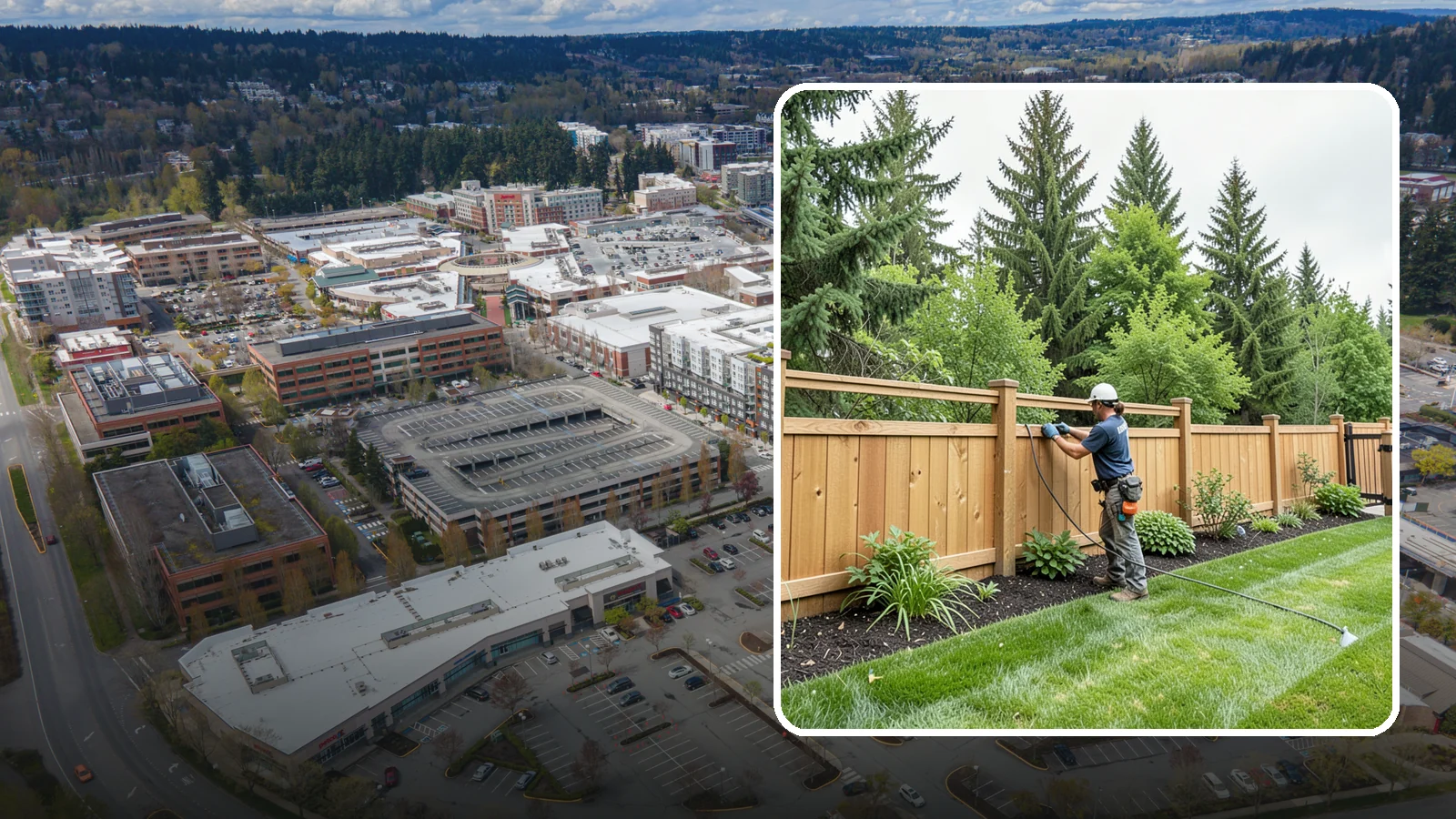 Fence Repair in Redmond, King County, WA - Repair of leaning, sagging, broken, and rotted fencing to restore strength, function, and appearance.